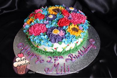 Floral Garden - Cake by Maria's
