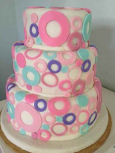 3 Tier Modern Weddding Cake - Cake by Twins Sweets