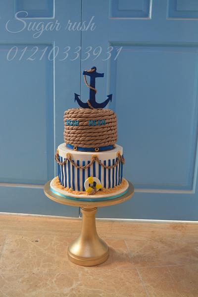 nautical cake  - Cake by Sara Mohamed