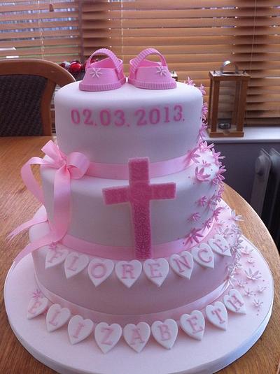 Christening Cake - Cake by Sugarsilly