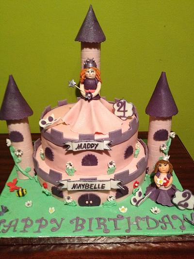 princess castle cake for 2 cute sisters... - Cake by MARGOT