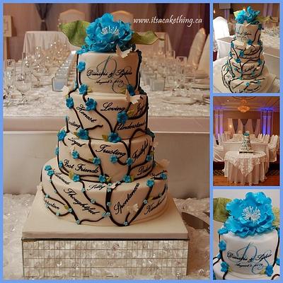 True Love Wedding Cake - Cake by It's a Cake Thing 