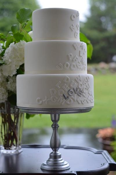 Falling in Love Wedding Cake - Cake by Elisabeth Palatiello