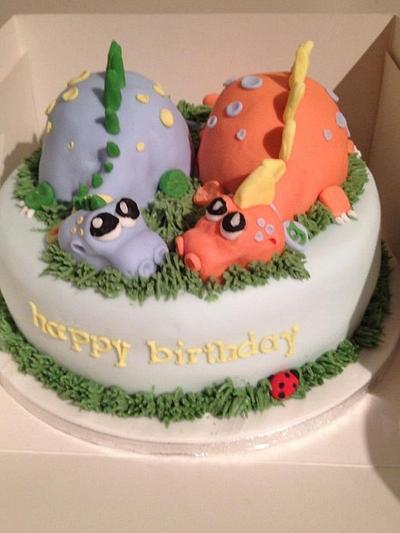 Twin Dinosaur  - Cake by Lisa
