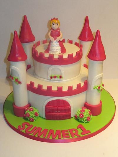 toddler castle cake  - Cake by d and k creative cakes