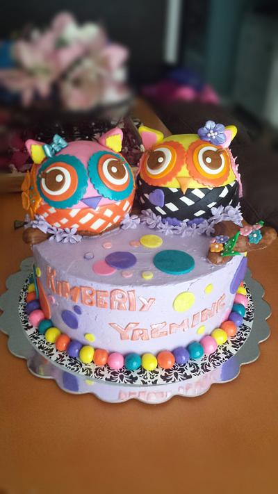Owl cake - Cake by LilianaVBakery