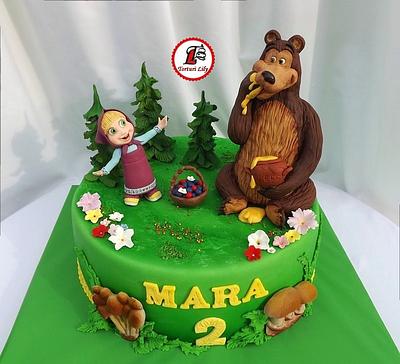 Cake Masha and the Bear - Cake by Lacrimioara Lily