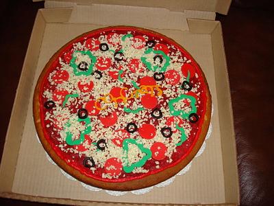 Pizza Cake - Cake by naughtyandnicecakes