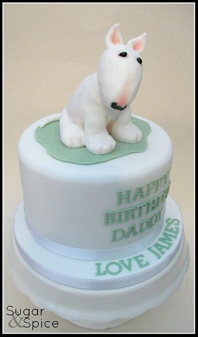 English Bull Terrier - Cake by Sugargourmande Lou