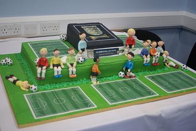 FA's 150th Anniversary and Sir Bobby Robson Day - Cake by Kelly Anne Smith