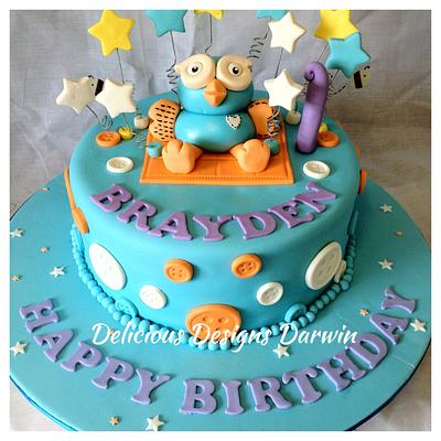 hoot the owl cake - Cake by Delicious Designs Darwin