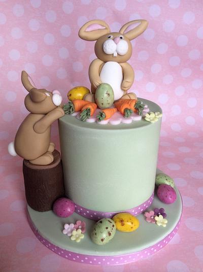 Cheeky bunnies - Cake by Anna Caroline Cake Design