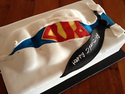 Superman birthday cake - Cake by Dell Khalil