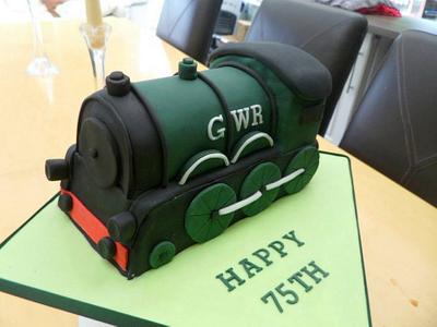 3D Steam Train Cake - Cake by Em5y1978
