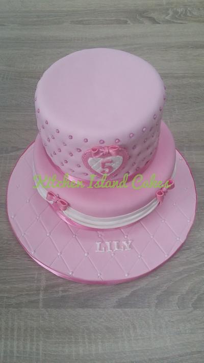 Pink Princess cake - Cake by Kitchen Island Cakes