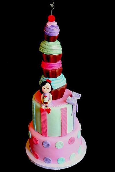 Cupcake Tower. - Cake by ManBakesCake