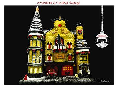 CHRISTMAS IN FROSTINGTON - FIRE STATION - Cake by Ana Remígio - CUPCAKES & DREAMS Portugal