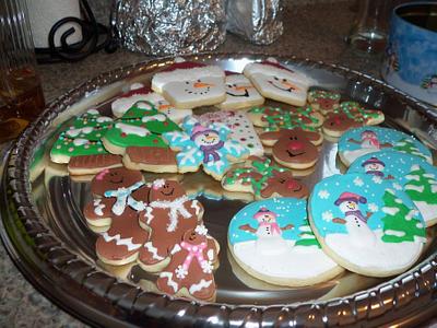 Christmas cookies - Cake by Valley Kool Cakes (well half of it~Tara)