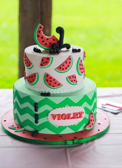 Watermelon Birthday - Cake by Something Sweet