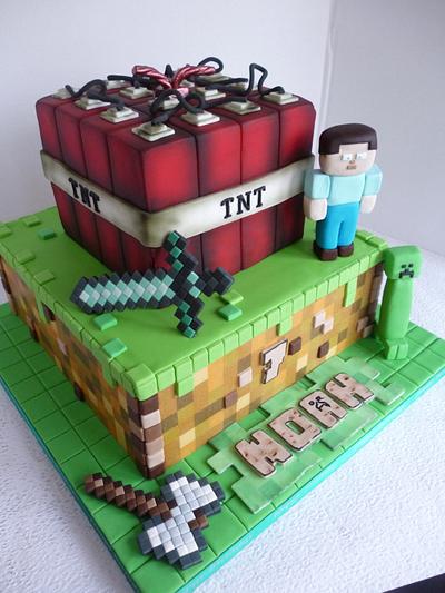 Noah's Mindcraft - Operation Sugar Cake - Cake by Hilz