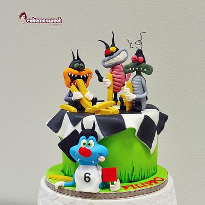 Oggy and the cockroaches - Cake by Naike Lanza