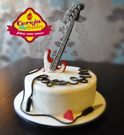 Guitar - Cake by Cereja no topo do Bolo