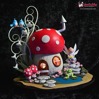 Toadstool Cake - Cake by Serdar Yener | Yeners Way - Cake Art Tutorials