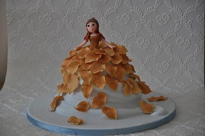 autumn fairy cake - Cake by lucycoogancakes