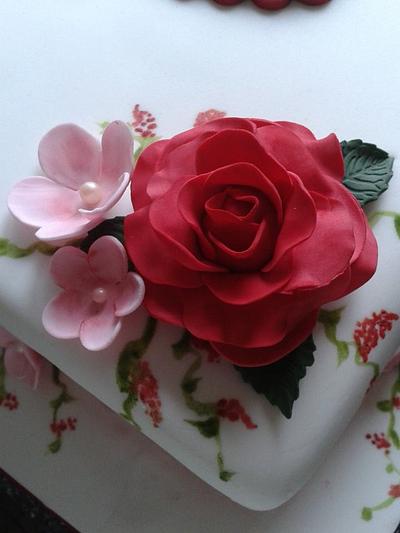 Ruby Wedding Cake  - Cake by Jan Sugrue