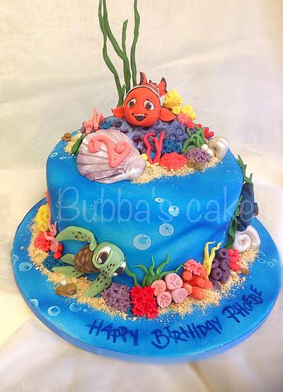 Nemo and squirt  - Cake by Bubba's cakes 