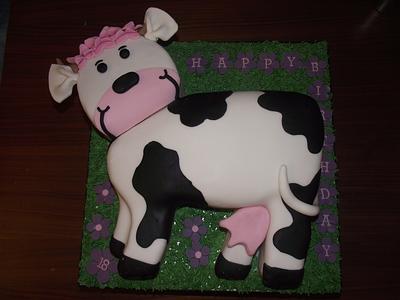 moooooooo cow! - Cake by lisa's cakes