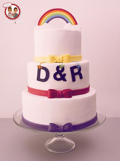 Rainbow Wedding Cake - Cake by CAKE RÉVOL