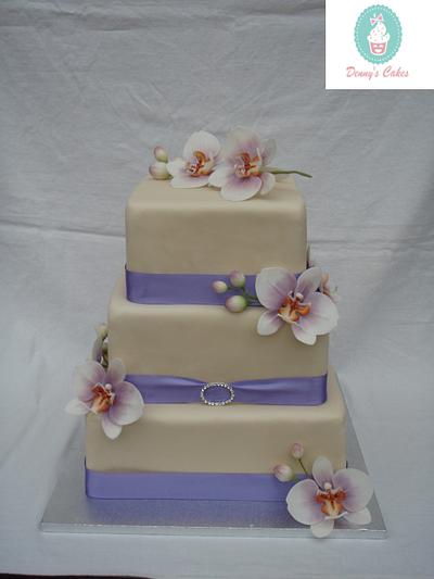 Wedding ceke with orchids - Cake by Denisa O'Shea