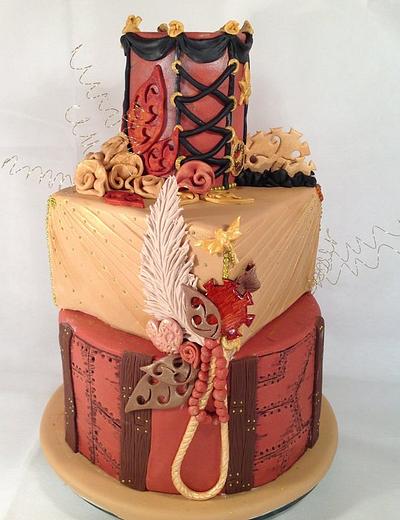 My steampunk wedding  - Cake by Claire