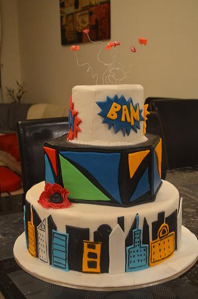 Pop Art CAke - Cake by Madihascake
