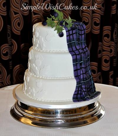 Tartan Wedding Cake - Cake by Stef and Carla (Simple Wish Cakes)