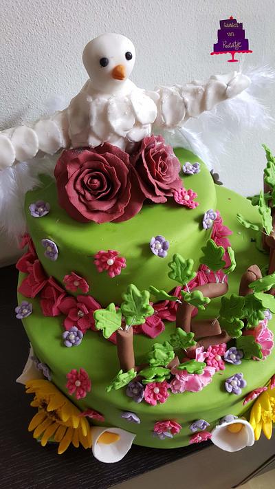 Collaboration spring is in the air - Cake by Taartenvankaatje