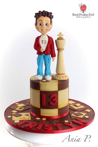 Chess cake - Cake by RED POLKA DOT DESIGNS (was GMSSC)