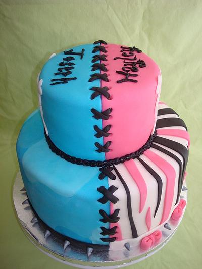 Boy/Girl Twin Cake - Cake by Nessa Dixon