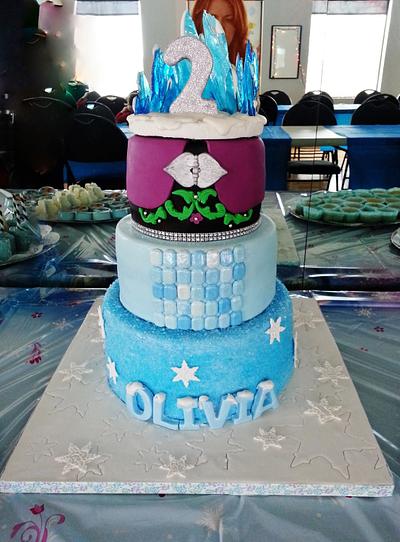 FROZEN  INSPIRED - OLIVIA'S 2ND. BIRTHDAY - Cake by Enza - Sweet-E