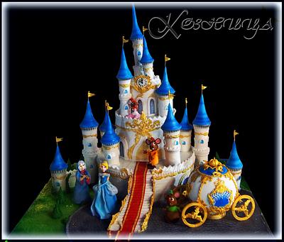 Cinderella  Castle cake  - Cake by Koznitsa Cakes