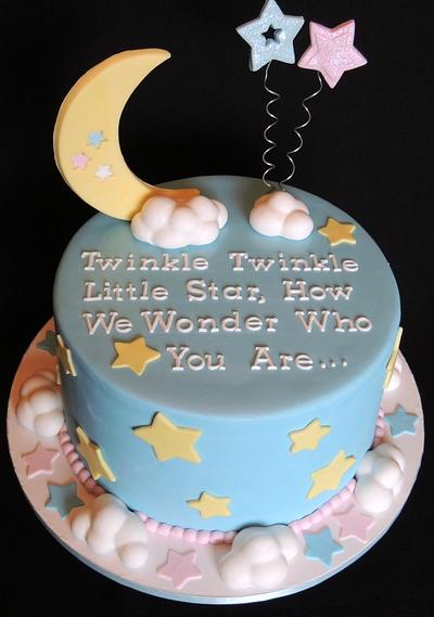 Baby Reveal Cake - Cake by Barb's Baking Blog