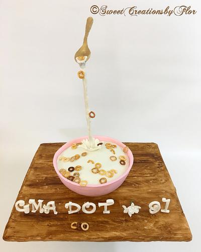 Cereal Bowl Cake - Cake by SweetCreationsbyFlor