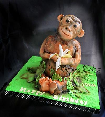 Monkey cake for my brother - Cake by Ruth Byrnes