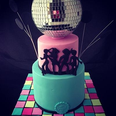 Disco birthday cake - Cake by Priscilla's Cakes