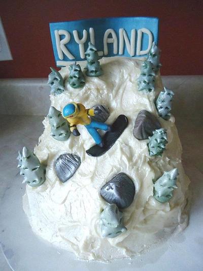 Snowboarder Birthday Cake - Cake by Joyce Nimmo