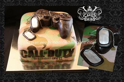 Call of Duty (TM) themed cake - Cake by Occasional Cakes