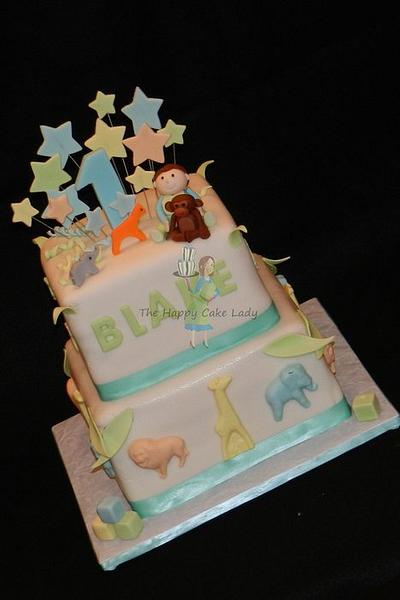 Blake's 1st Birthday - Cake by Jaclyn 