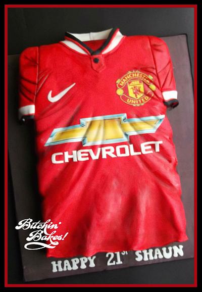 Manchester United Jersey - Cake by fitzy13