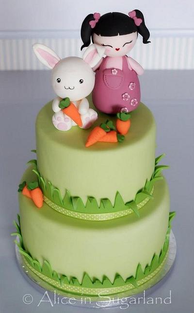 This Easter: a japanese and a bunny :-) - Cake by Chicca D'Errico